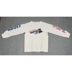 VTG Orlando Renegades T Shirt Boys White Logo 1980s Long Sleeve Graphic Football